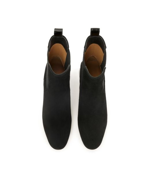 Bottes En Daim Avec Tige Élastique Et Talon Bas Kazar en coloris Black