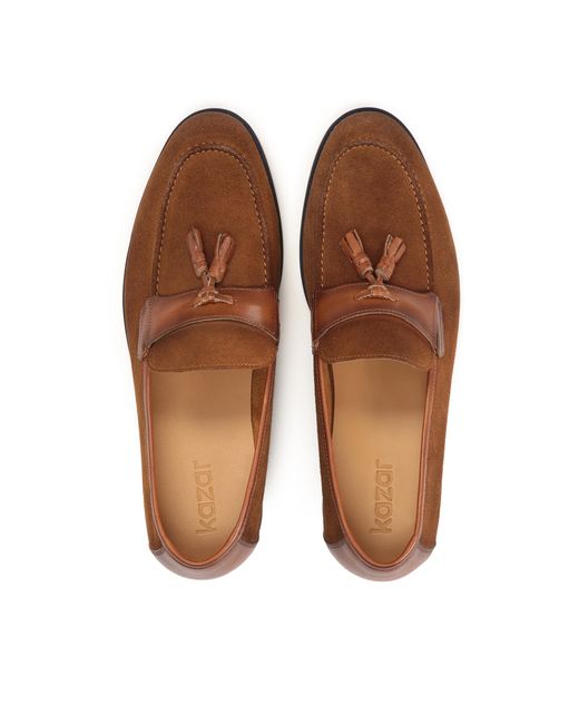 Mocassins En Cuir Pour Hommes, Décorés D&#039;Une Boucle Kazar pour homme en coloris Brown
