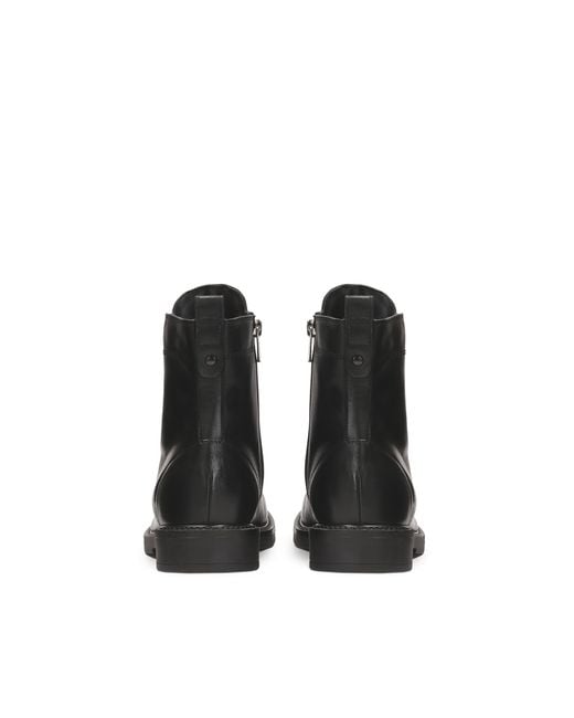 Cómodas Botas Negras Con Cremallera En La Parte Superior Kazar de color Black