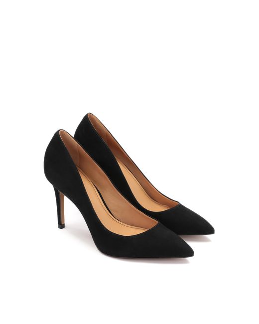 Escarpins Noirs En Daim Sur Un Talon Élégant Kazar en coloris Black