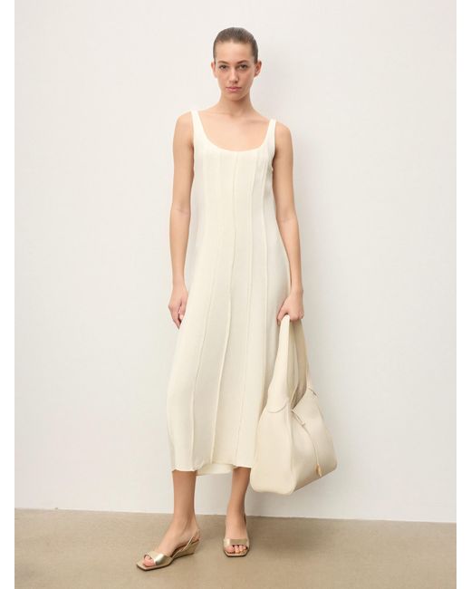 Kazar White Goldene Sandalen Mit Niedrigem Absatz Aus Naturleder