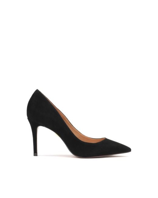 Escarpins Noirs En Daim Sur Un Talon Élégant Kazar en coloris Black