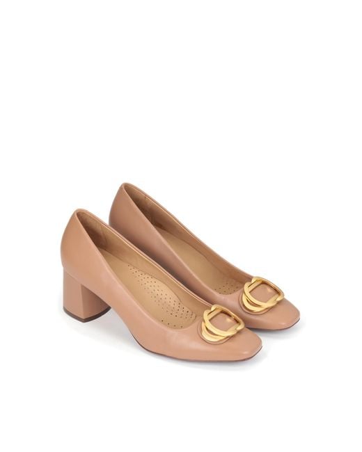 Kazar Pink Hellbraune Damenpumps