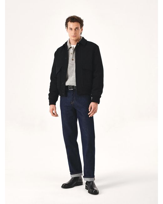 Cinturón De Negocios Con Hebilla Plateada Kazar de hombre de color Black