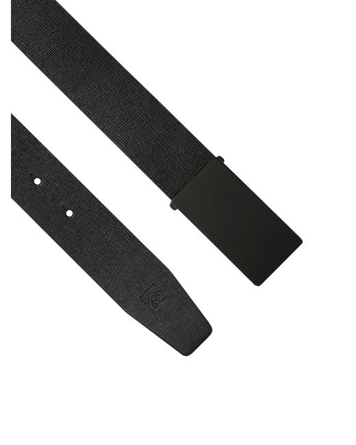 Cinturón Con Hebilla Negra Mate Kazar de hombre de color Black