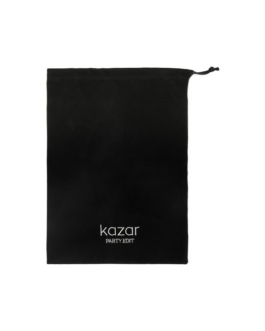 Kazar Black Elegante Schwarze Pantoletten Mit Rosen Auf Einem Hohen Stilettoabsatz