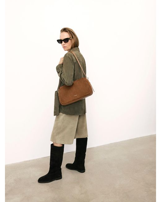 Kazar Black Flache Stiefel Aus Wildleder Zum Hineinschlüpfen