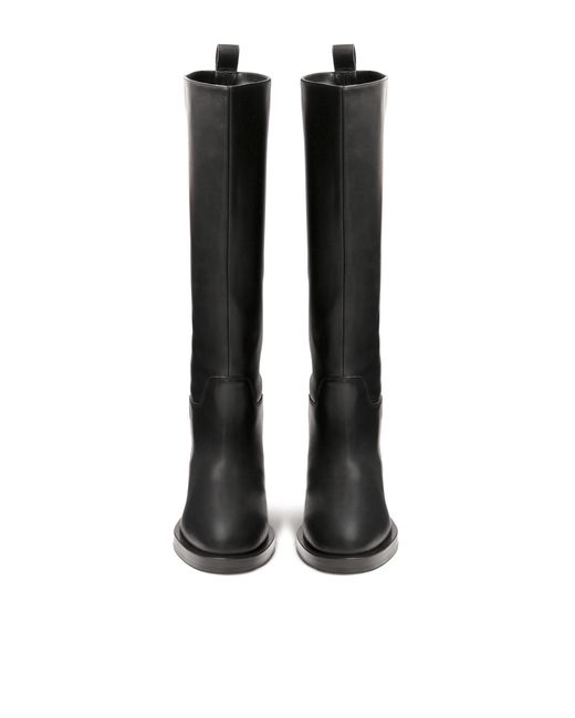 Kazar Black Schwarze Stiefel Aus Echtem Leder Mit Schaft Zum Hineinschlüpfen