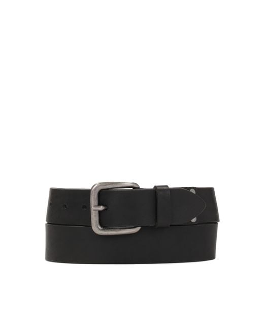 Cinturón Con Hebilla Plateada Kazar de hombre de color Black