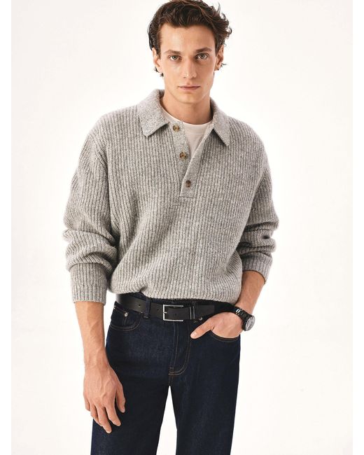 Cinturón De Negocios Con Hebilla Plateada Kazar de hombre de color Black