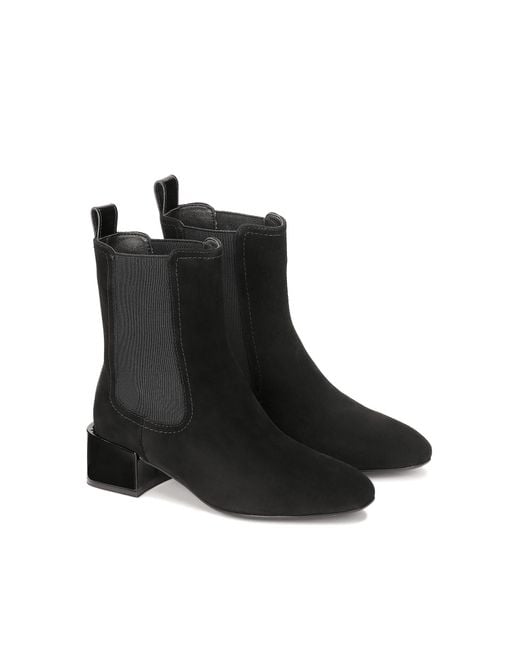 Bottes En Daim Avec Tige Élastique Et Talon Bas Kazar en coloris Black