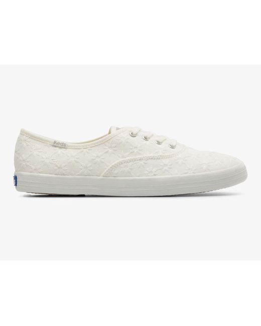 Keds Champion Starburst Eyelet Sneaker in White Lyst