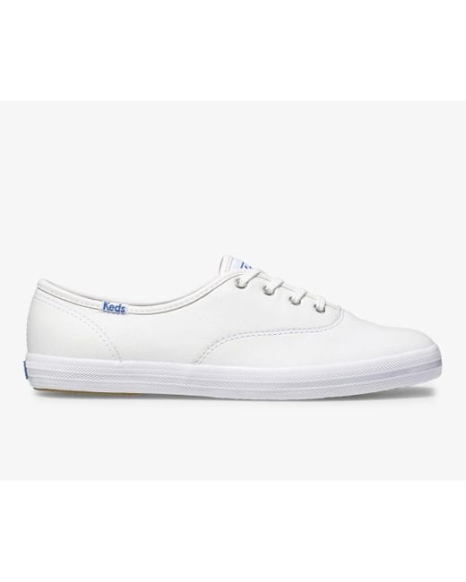 Keds Champion Originals Leather Sneaker in White | Lyst