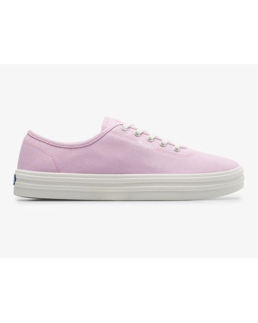 Keds Breezie Canvas Lace Up Sneaker in Purple | Lyst