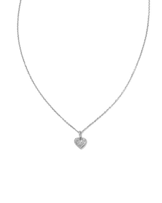 Kendra Scott Metallic Madeline 14k White Gold Small Pendant Necklace