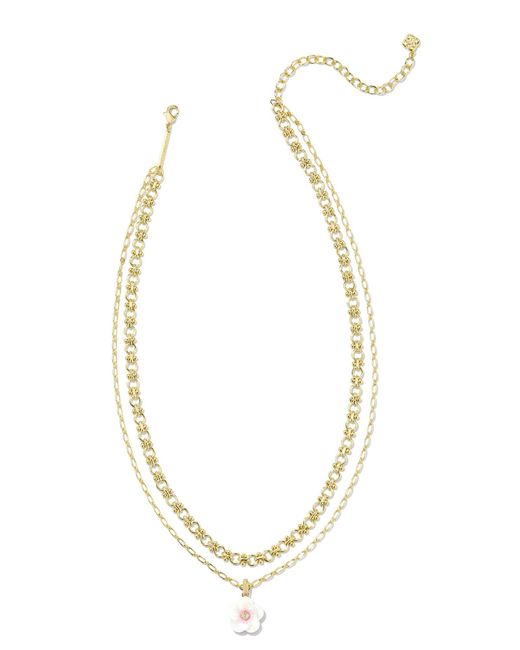 Kendra Scott Metallic Deliah Gold Multi Strand Necklace