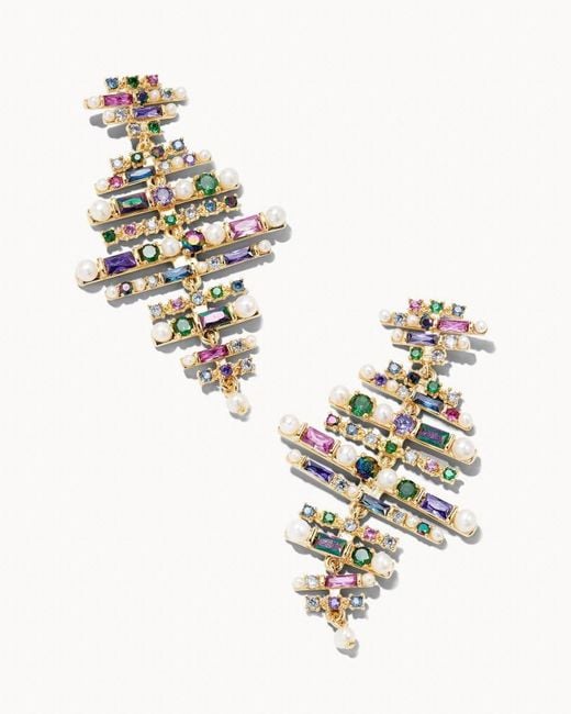 Kendra Scott Madelyn Gold Statement Earrings in Metallic - Lyst