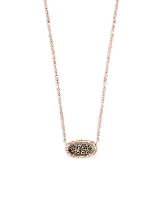Kendra Scott Elisa Rose Gold Pendant 