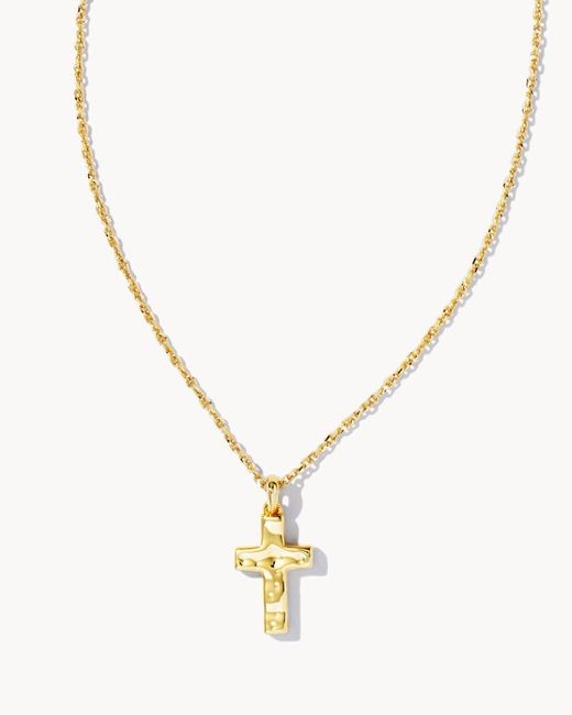 Kendra Scott Metallic Cross Pendant Necklace