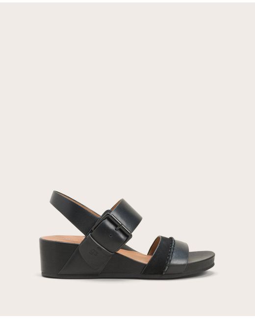 Kenneth Cole Gentle Souls | Giulia Leather And Suede Platform Wedge ...