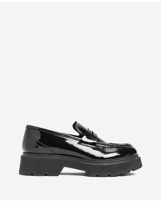 Kenneth Cole | Marge Lug Penny Loafer In Black, Size: 5 | Lyst