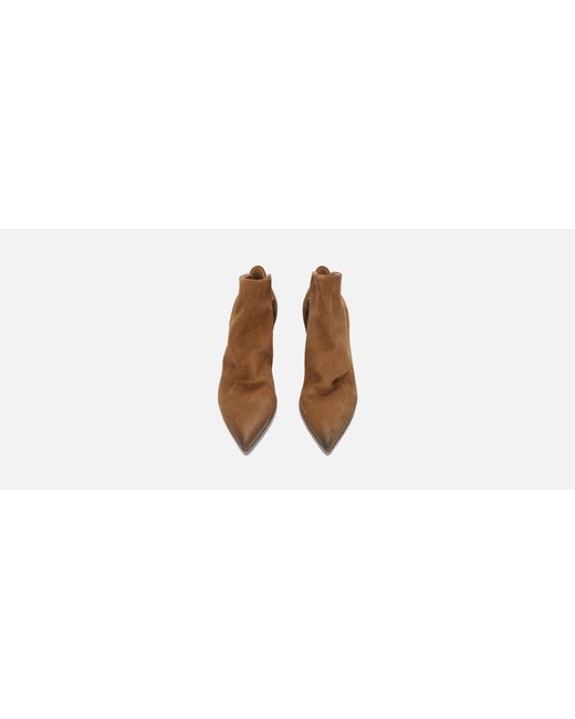 taupe heeled booties