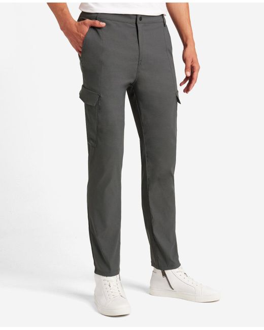 Cole Slimfit Stretch Cargo Pant In Grey, Size 30 in Gray