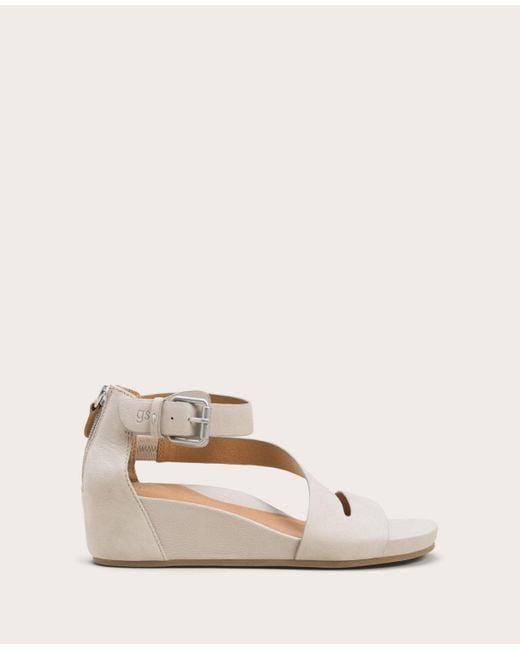 Kenneth Cole Gentle Souls | Gwen Leather Wedge Sandal In Mushroom ...