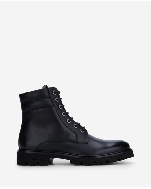 Kenneth Cole | Rhode Lug Boot In Black, Size: 7 for Men | Lyst