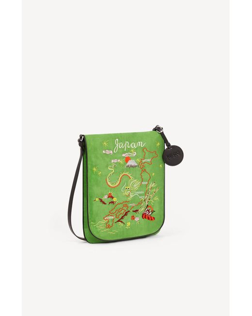 KENZO 'parisjapan' Reversible Messenger Bag in Green Lyst