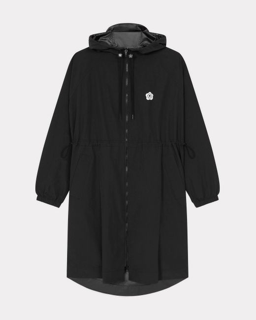 Long black clearance windbreaker