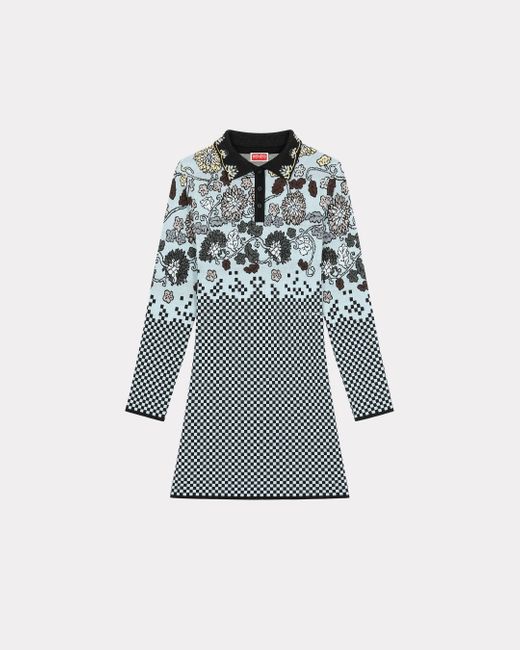 KENZO Floral Archive Dress in Blue Lyst UK