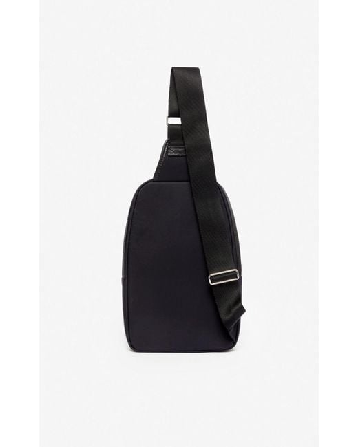 KENZO crew Logo Cross body Bag in Black for Men Lyst