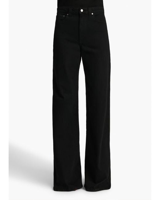 Khaite Black Dane Stretch Jean