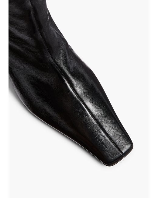 Khaite Black Ona Ankle Boot