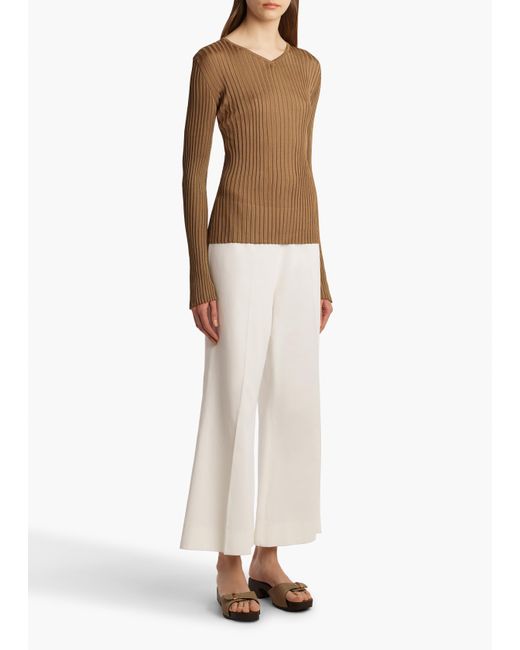 Khaite White Walter Pant