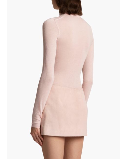 Khaite Pink Iveta Bodysuit