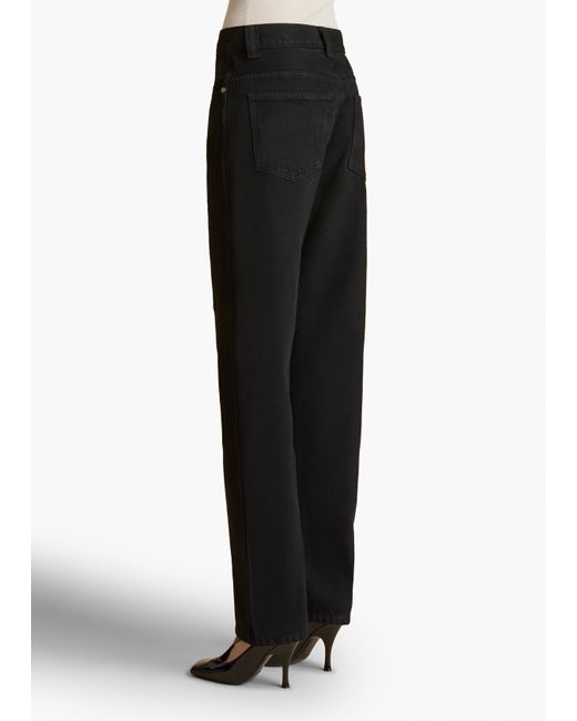 Khaite Black Corben Jean