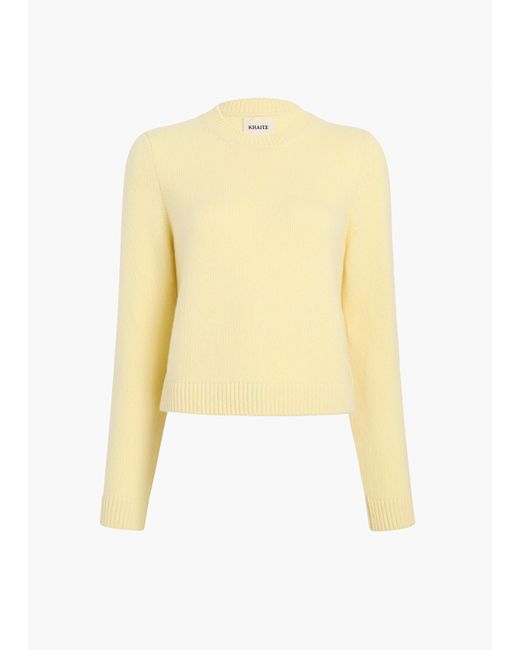 Khaite Yellow Exclusive Leta Sweater