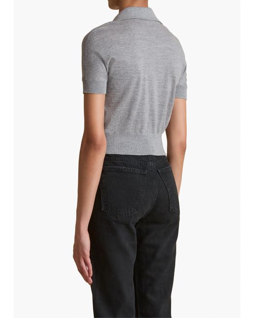 Khaite Gray Morgane Top