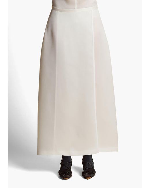 Khaite White Mila Skirt