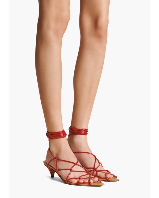 Khaite Red Arden Low Heel