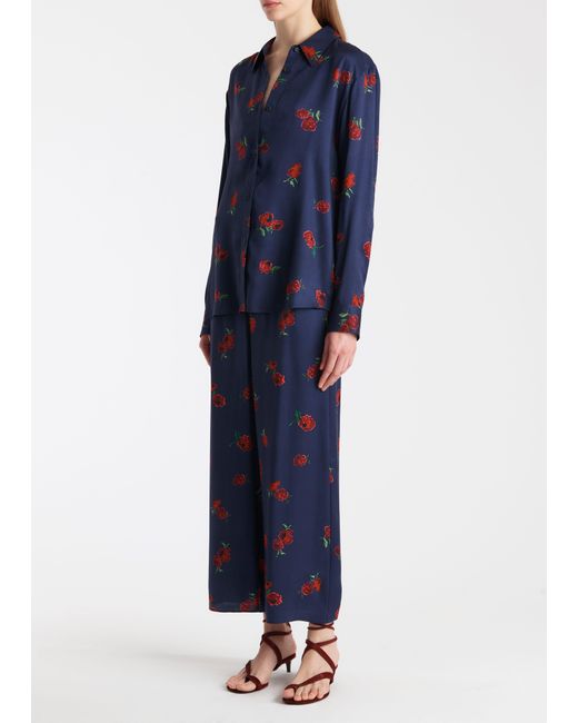 Khaite Blue Mindy Pant