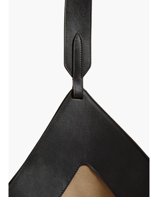 Khaite Black Medium Lotus Tote