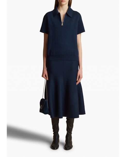 Khaite Blue Gulliame Top