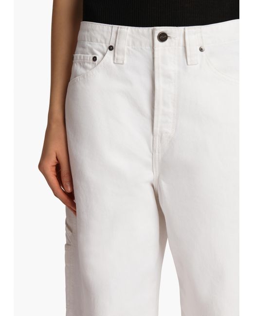Khaite White Sowen Jean