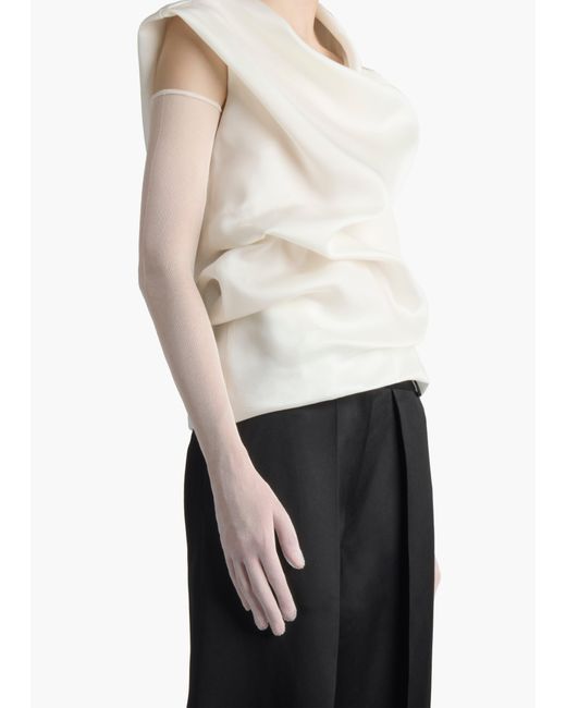 Khaite White Rouen Glove