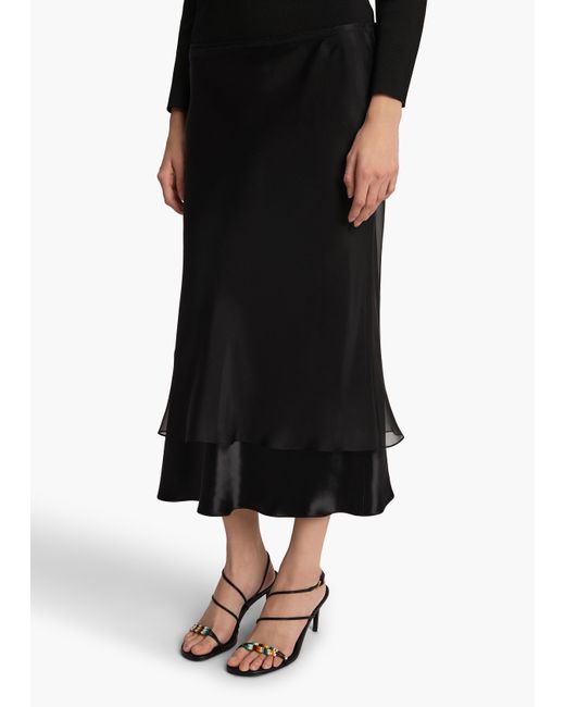Khaite Black Monina Skirt