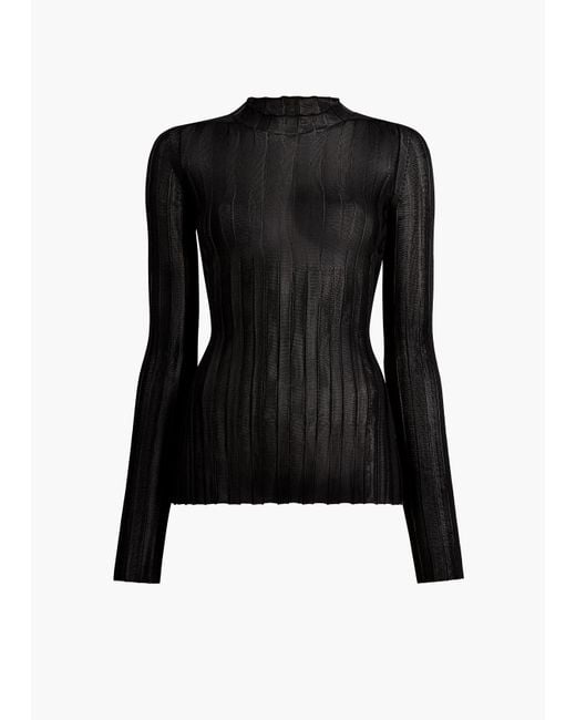 Khaite Black Cosette Top