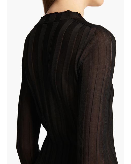 Khaite Black Cosette Top
